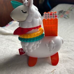 Fisher-Price Click Clack Liama take along toy sensory exploration